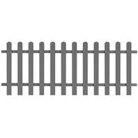 Resizable WPC Picket Border Fence