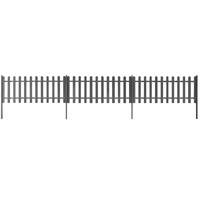 WPC Picket Fence Panels with Posts
