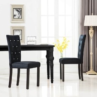 Tenvori Crystal-Tufted Dining Chairs