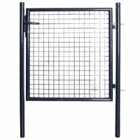 Compact-Entry Rust-Resistant Mesh Steel Gate
