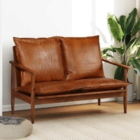 Kenlure Acacia Leather Loveseat