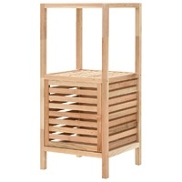 Irmora Slatted Walnut Storage Cabinet