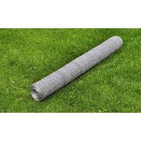 Chicken Wire Fence Galvanised Steel Silver