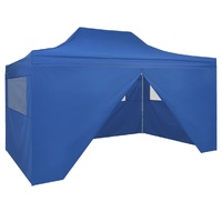Foldable Tent Pop-Up with 4 Side Walls 3 by 4.5 m