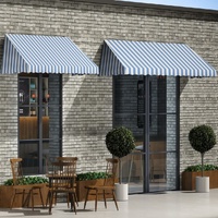 Bistro Awning Blue White