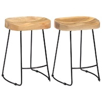 Jarvume Industrial Mango Wood Bar Stools