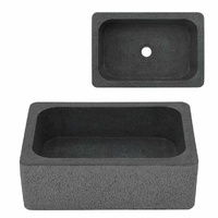 Handmade Riverstone Rectangular Wash Basin