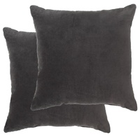 Cushions Cotton Velvet 2 pcs 45 by 45 cm