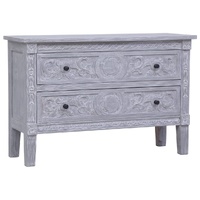 Sideboard with 2 Drawers 90x30x60 cm Solid Mahogany Wood