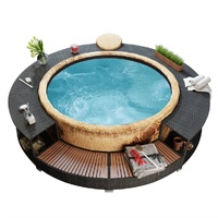 Hot Tub Surround Poly Rattan