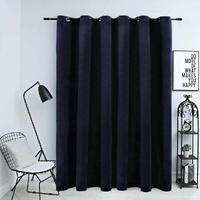 Blackout Curtain with Metal Rings Velvet 290 by 245 cm