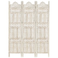 Puyallup Hand carved Room Divider Solid Mango Wood