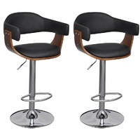 Lenmura Bentwood Adjustable Bar Stools