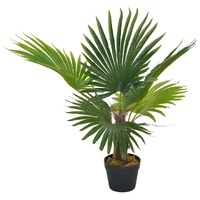 Lifelike Potted Artificial Palm