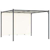 Pergola with Adjustable Roof 3 by 3 m Steel