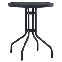 Garden Table Steel and Glass