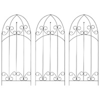 Plant Climbing Racks 3 pcs Black 40 by 100 cm Iron