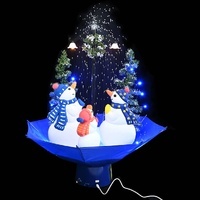 Indoor Snowfall Christmas Display with Lights and Music