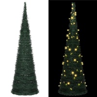 Pop-up String Artificial Christmas Tree with LED Green