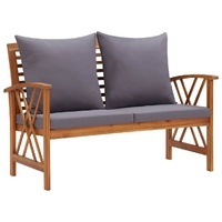 Dovmari Cushioned Acacia Garden Bench