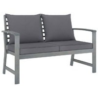 Garden Bench 120 cm with Cushion Solid Acacia Wood