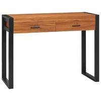 Desk with 2 Drawers Recycled Teak Wood