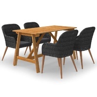 Ivremas Washable-Cover Rattan Dining Set