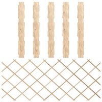 Trellis Fences 5 pcs Solid Firwood