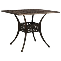 Garden Table 90x90x73 cm Cast Aluminium