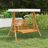 Swing Frame with Roof Solid Bent Wood with Teak Finish Swing Bench Range 2