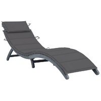 Roreli Folding Acacia Sun Lounger