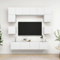 Wabash 8 Piece TV Cabinet Set Engineered Wood