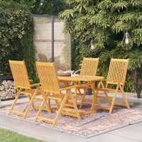 Garden Dining Set Solid Teak Wood
