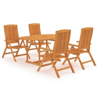 Garden Dining Set Solid Teak Wood