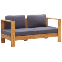 Garden Sofa Bench with Cushions Solid Acacia Wood