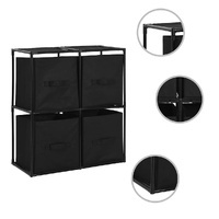Jemlani Fabric Basket Storage Cabinet