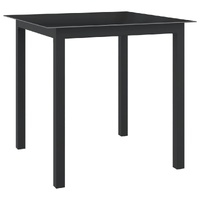 Garden Table Aluminium and Glass