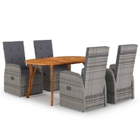 Garden Dining Set Grey