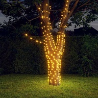 Solar Warm-White Fairy Light Pair with Eight Modes