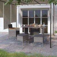Nivame Cushioned Garden Chair and Stool Set