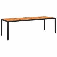 Ervelis Acacia-Top Outdoor Dining Table