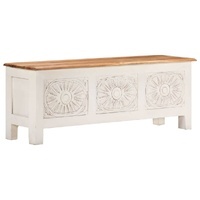 Hand-Carved Acacia Storage Box