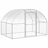 Galvanised Mesh Chicken Enclosure
