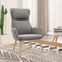 Vavela Velvet Timber-Leg Armchair