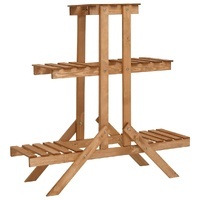 Five-Shelf Fir Plant Display Stand