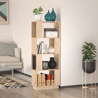 Terrell Book Cabinet Room Divider 51 by 25 by 132 cm Solid Wood Pine