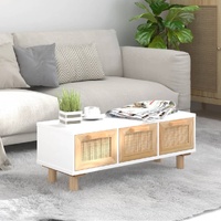 Coffee Table 80x40x30 cm Engineered Wood&Solid Wood Pine