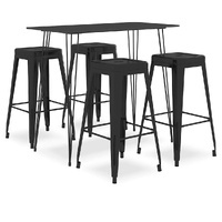 Genvelis Stackable-Stool Bar Set