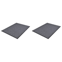 PVC Door Mats Grey 90 by 60 cm