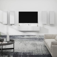 Cusseta 6 Piece TV Cabinet Set Engineered Wood